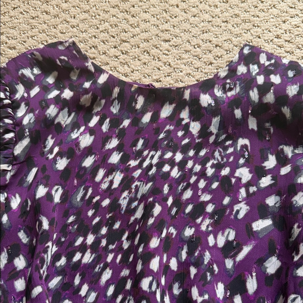 ‼️ Express Purple Patterned Top ‼️ - Picture 2 of 5